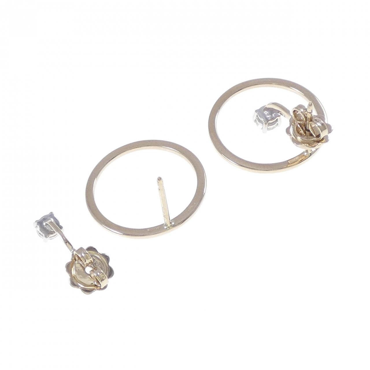 750YG/750WG ダイヤモンド ピアス