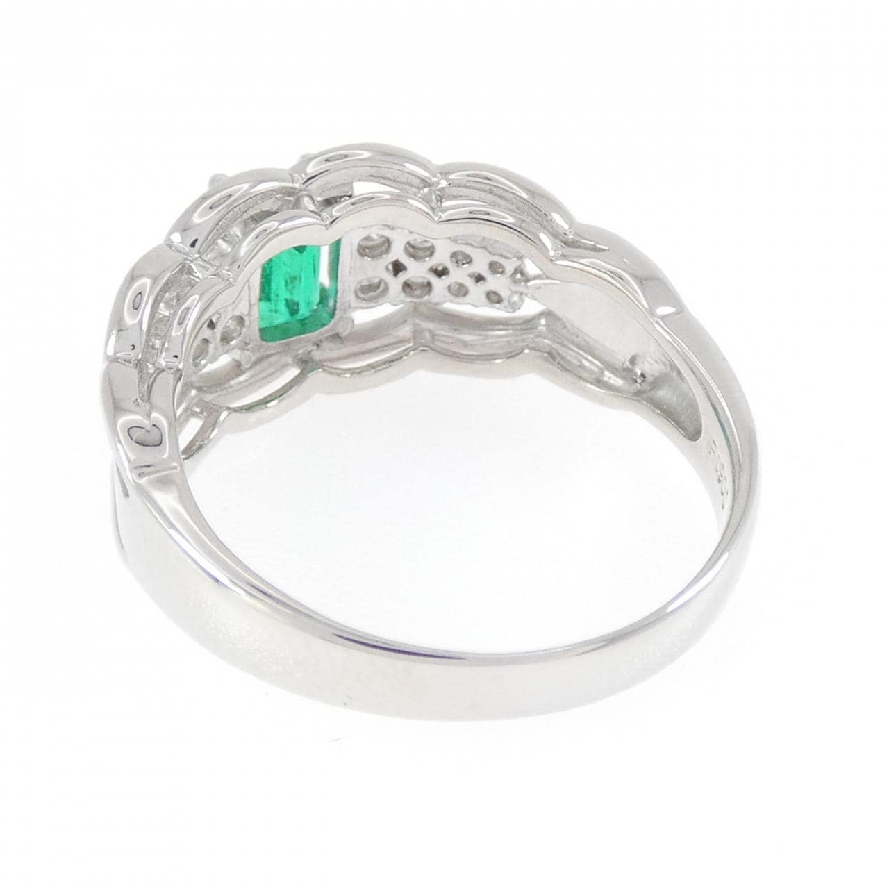 PT900 エメラルド リング 0.56CT