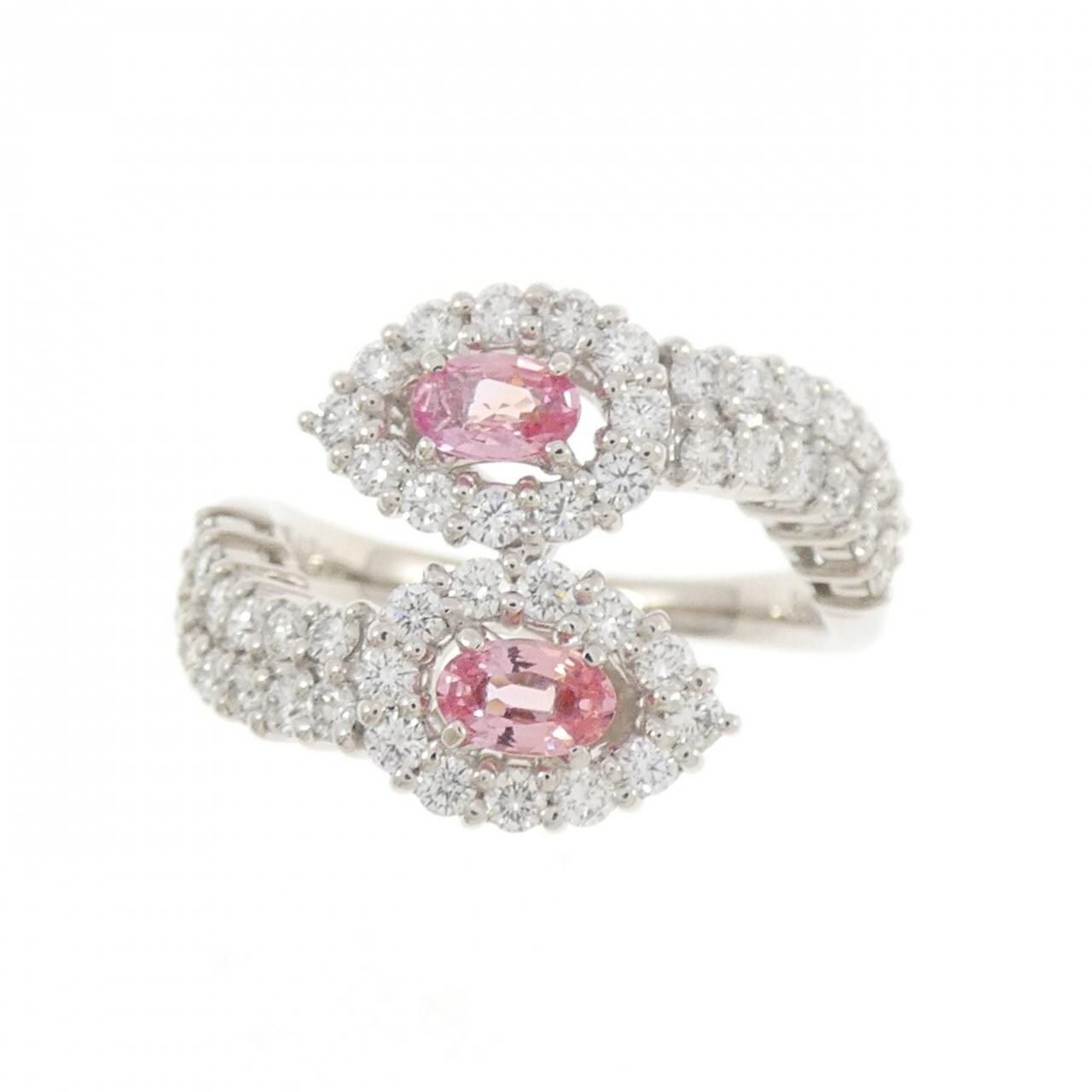 K18WG サファイヤ リング 0.46CT