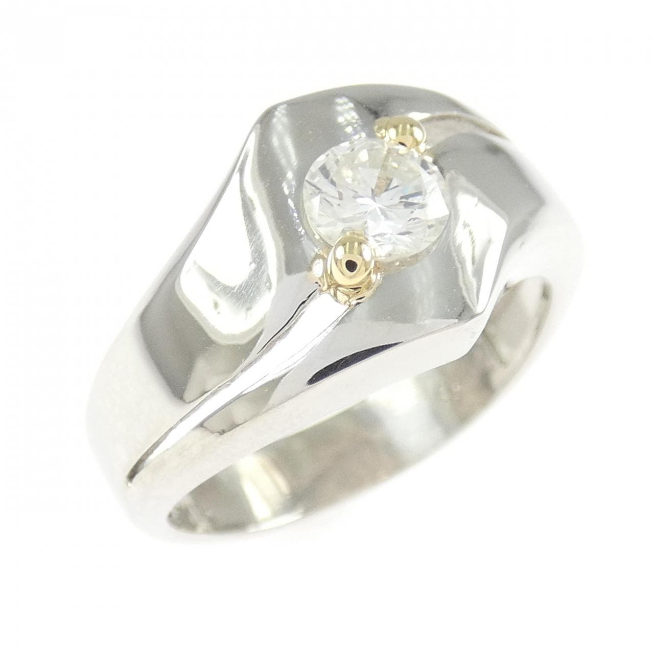 PT900/K18YG ダイヤモンド リング 0.44CT