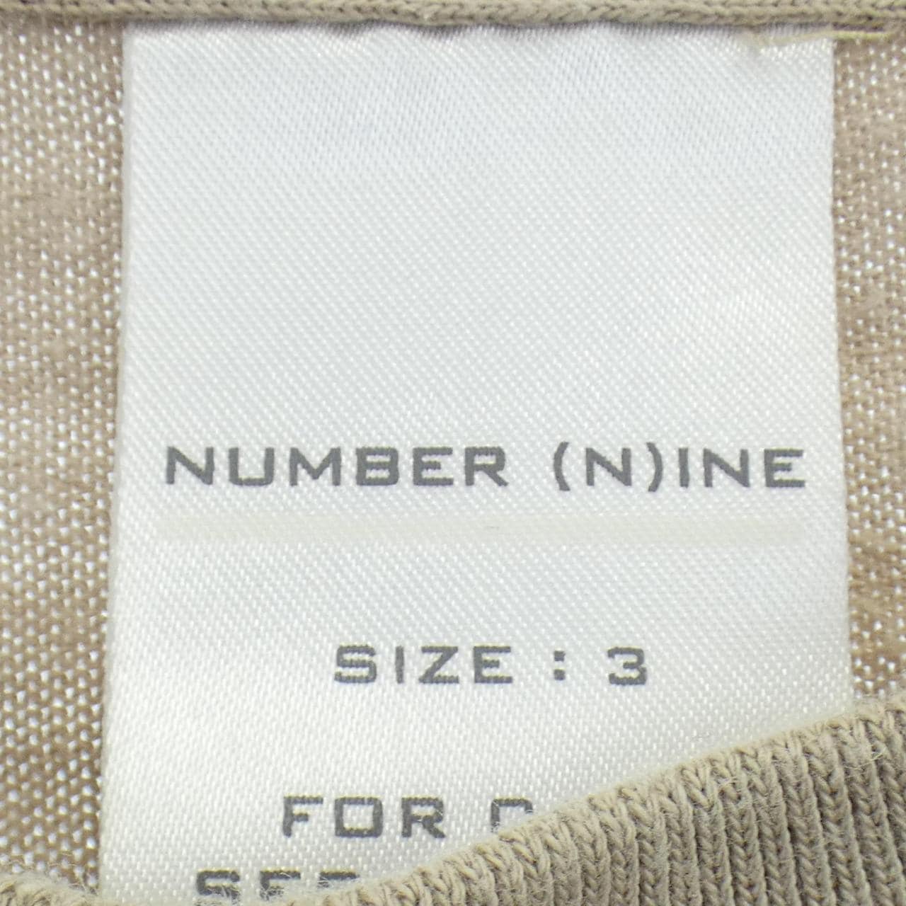 [vintage] 9号 NUMBER (N)INE T恤