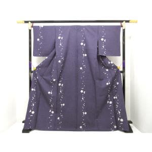 【未使用品】単衣　【吉乃一廉】小紋　身幅２Ｌ寸