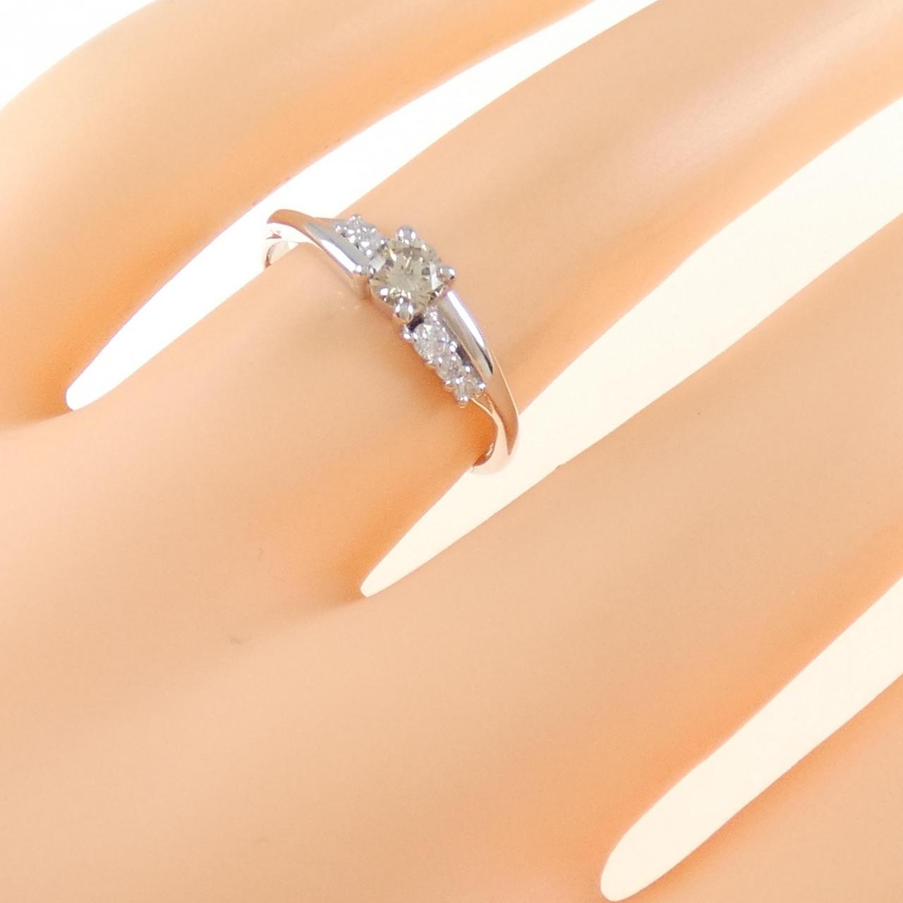 K18WG ダイヤモンド リング 0.20CT