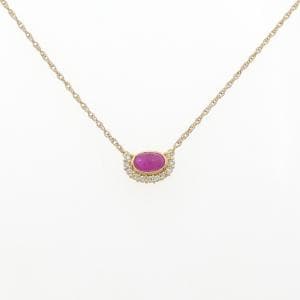 K18YG ルビー ネックレス 1.01CT