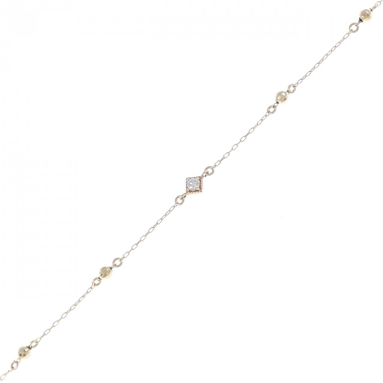 K10YG ダイヤモンド ブレスレット 0.05CT