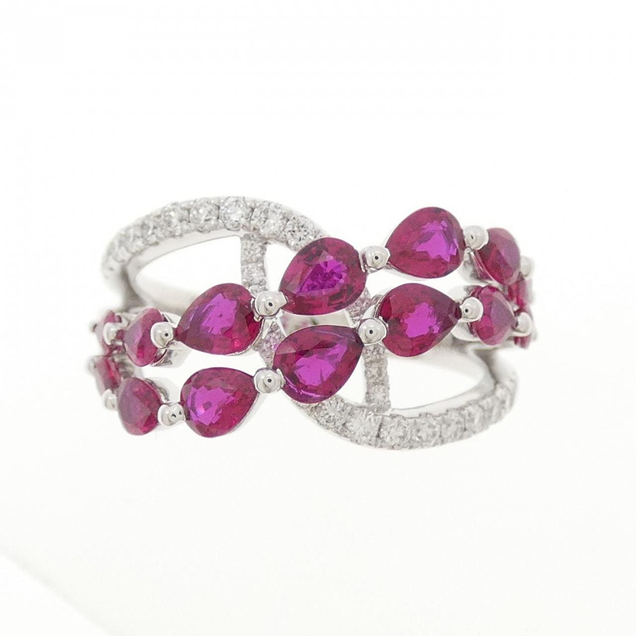 750WG ルビー リング 1.59CT