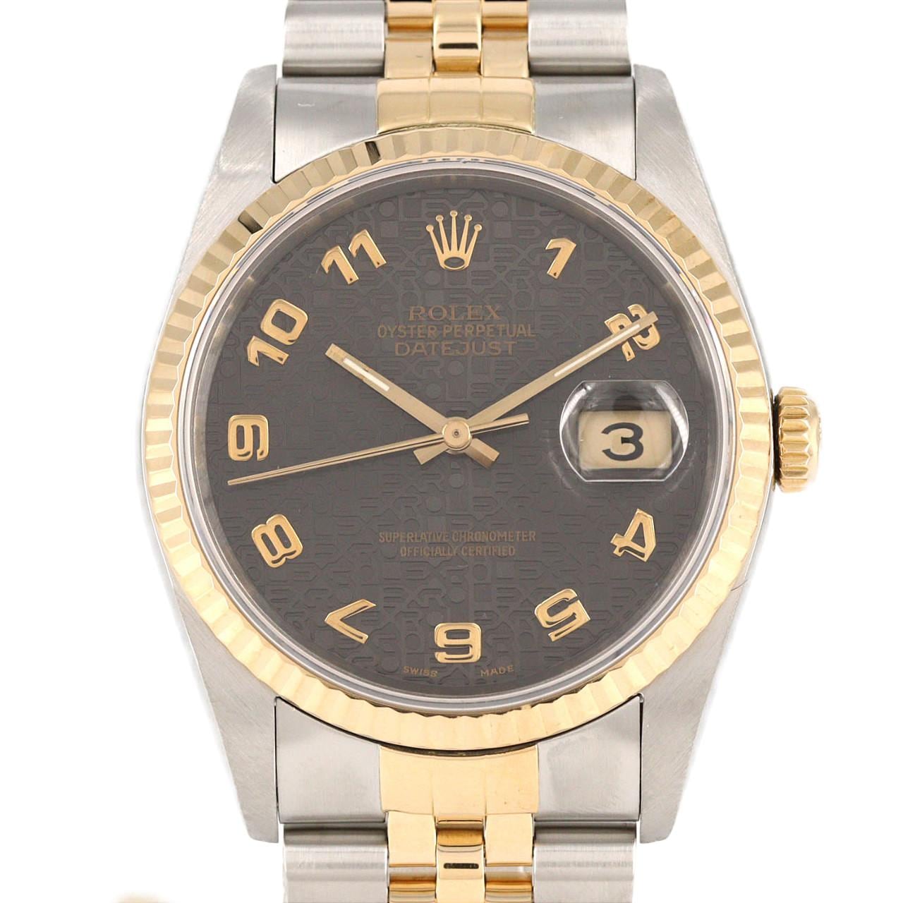 ロレックス デイトジャスト 16233 SSxYG 自動巻 L番