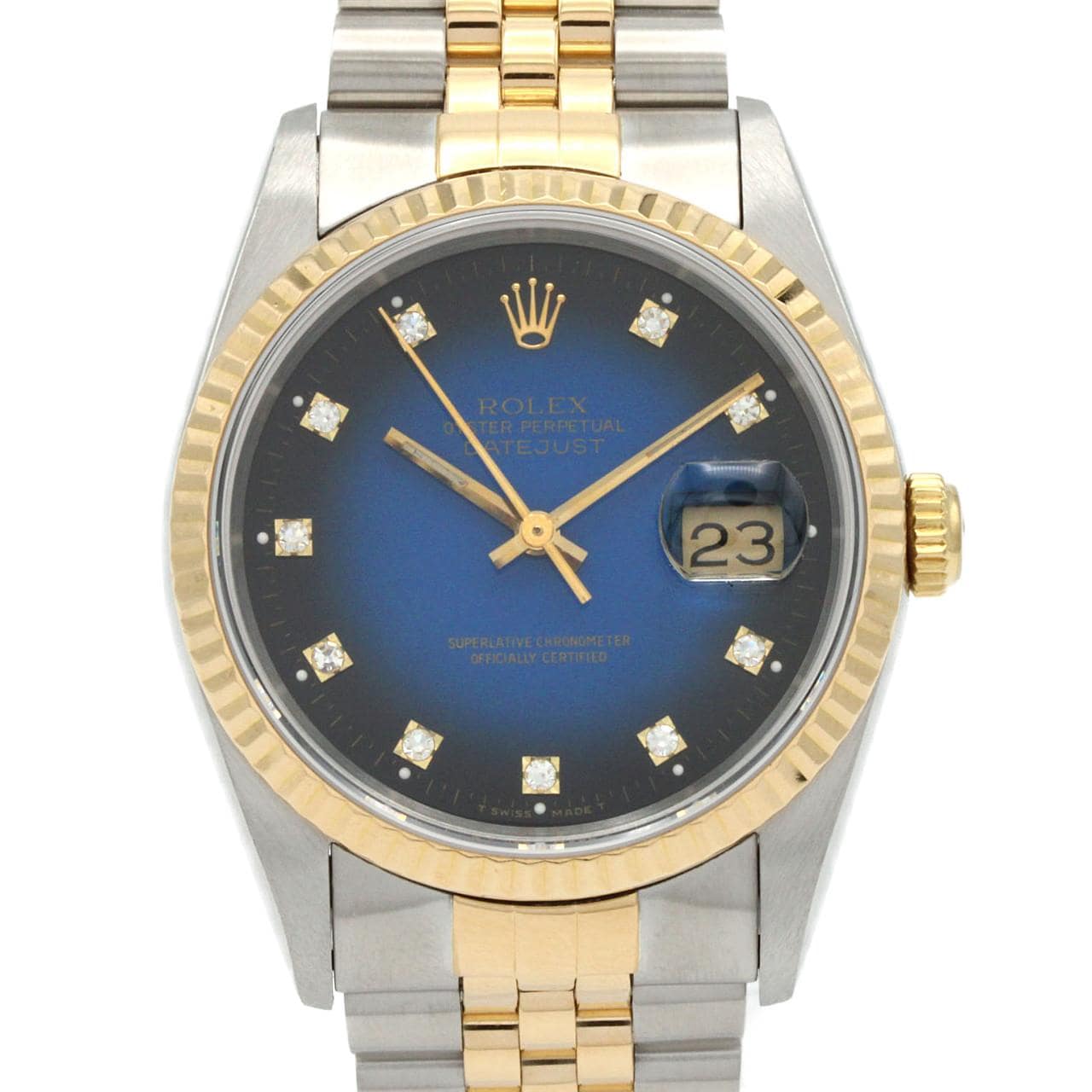 ロレックス デイトジャスト 16233G. SSxYG 自動巻 R番