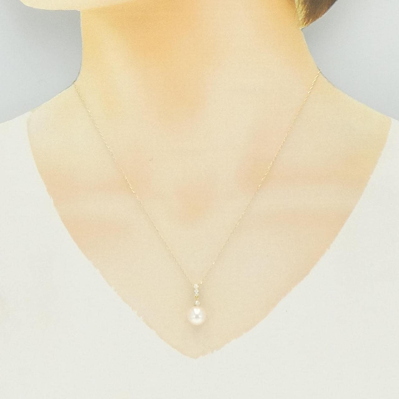 K18YG アコヤパール ネックレス 8.4mm