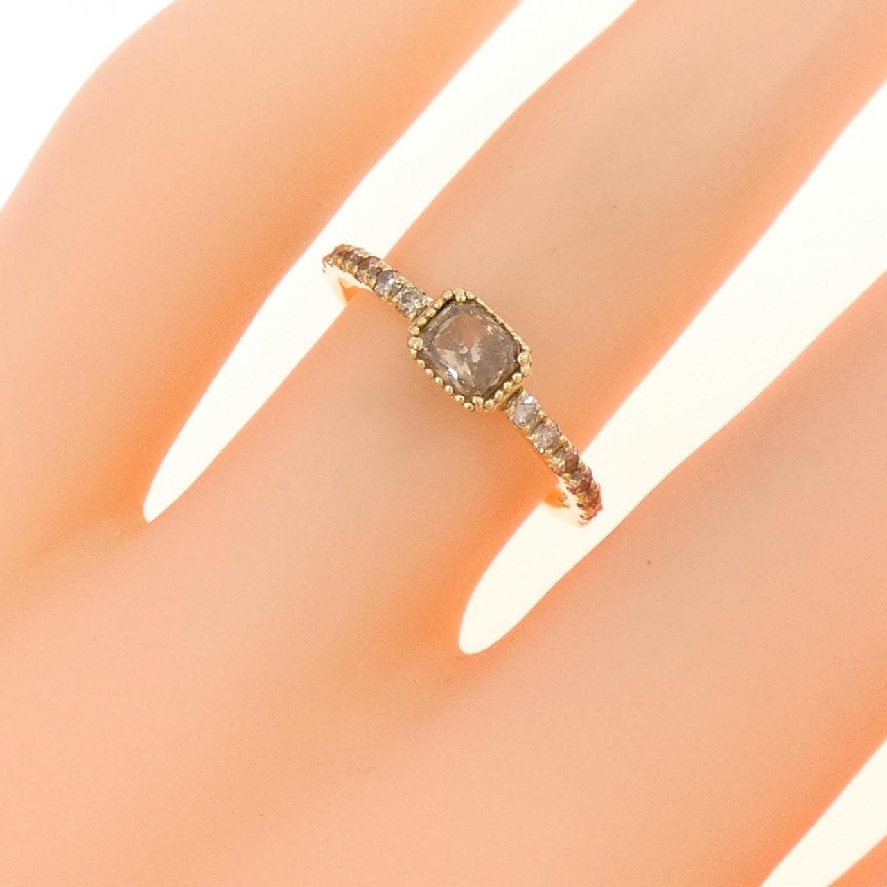 K18YG ダイヤモンド リング 0.50CT