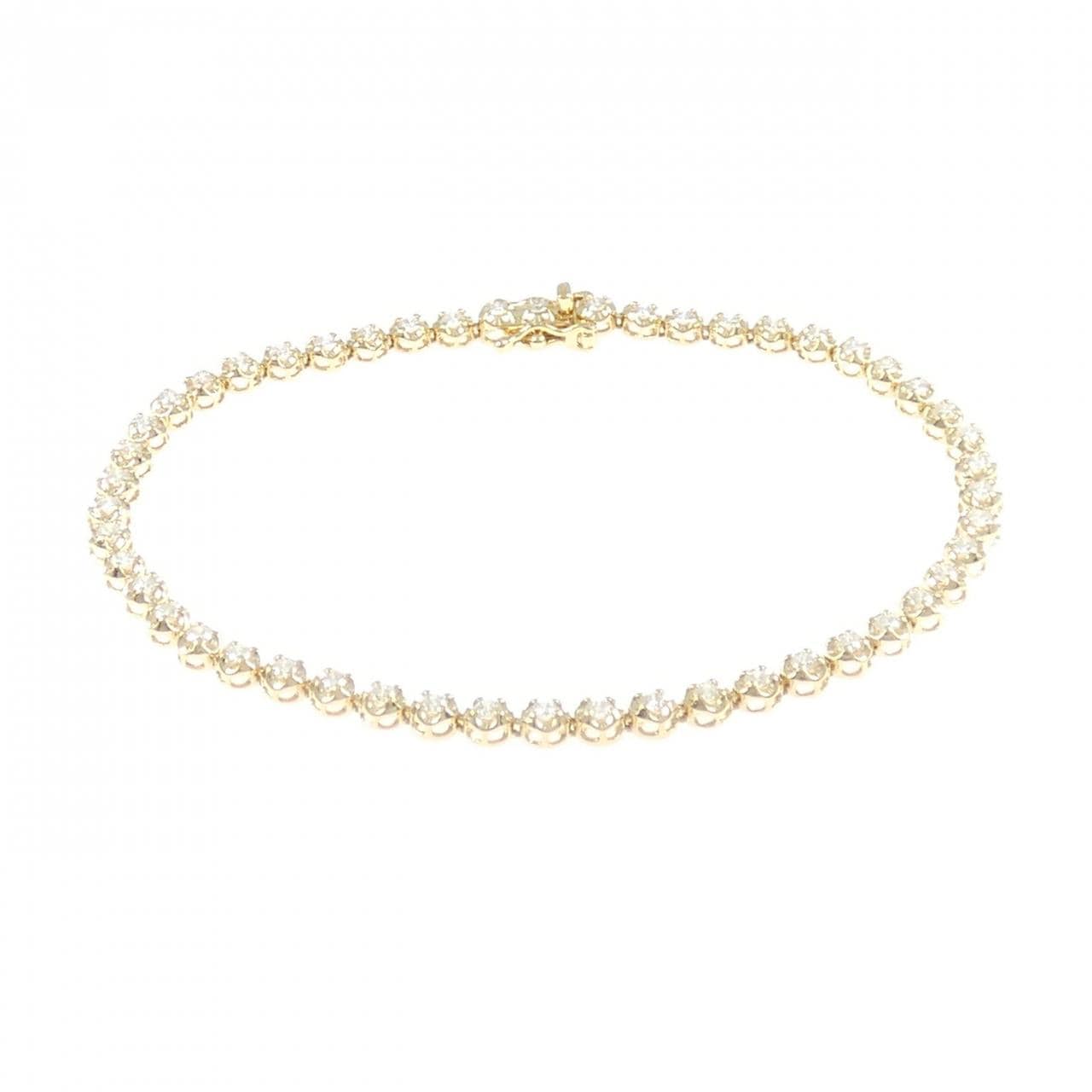 K18YG ダイヤモンド ブレスレット 1.11CT