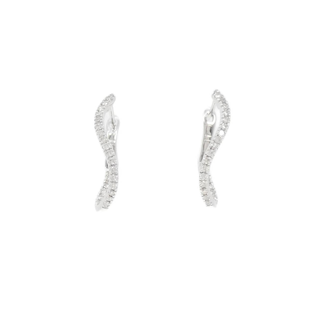 K18WG ダイヤモンド ピアス 0.20CT
