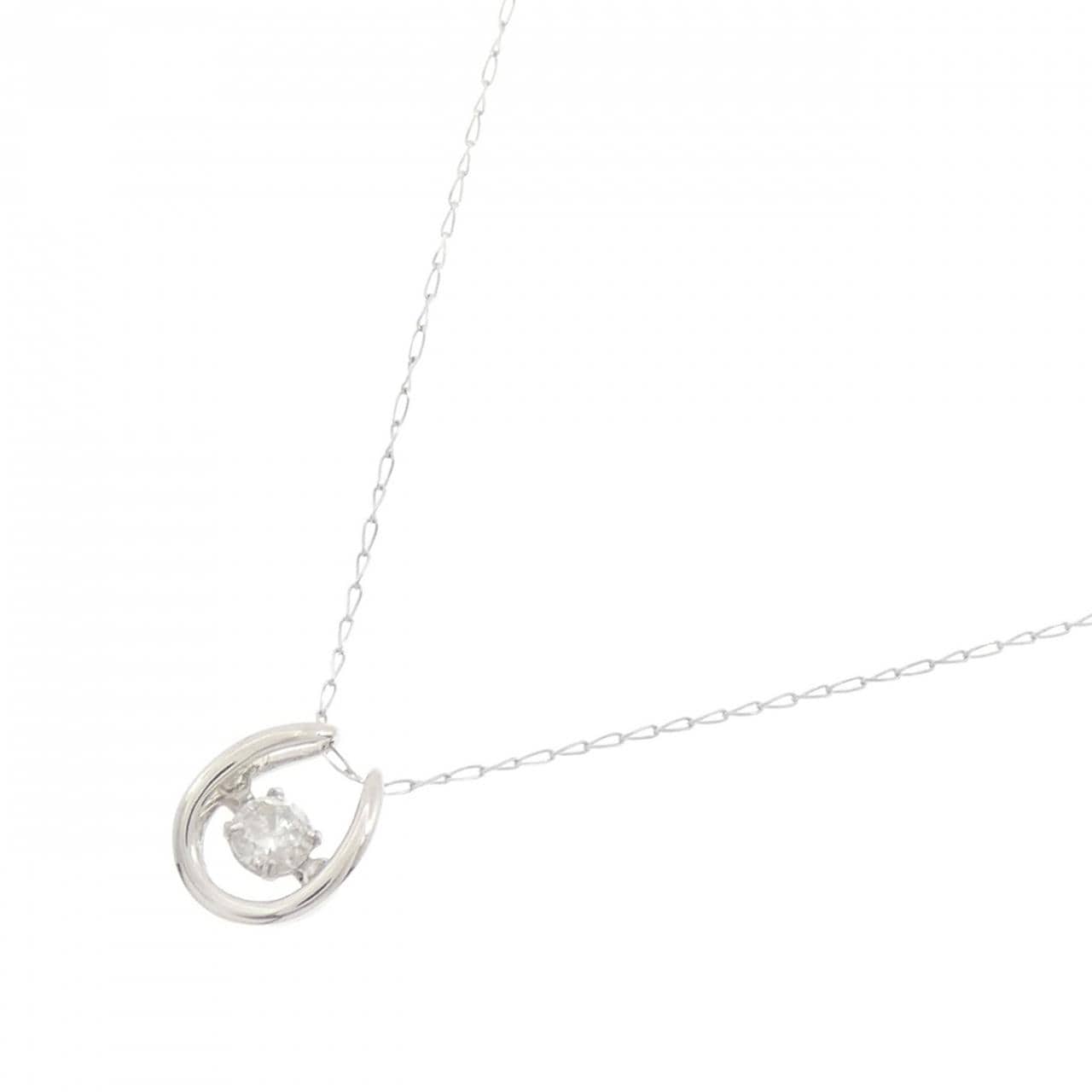 PT900/PT850 ホースシュー ダイヤモンド ネックレス 0.18CT