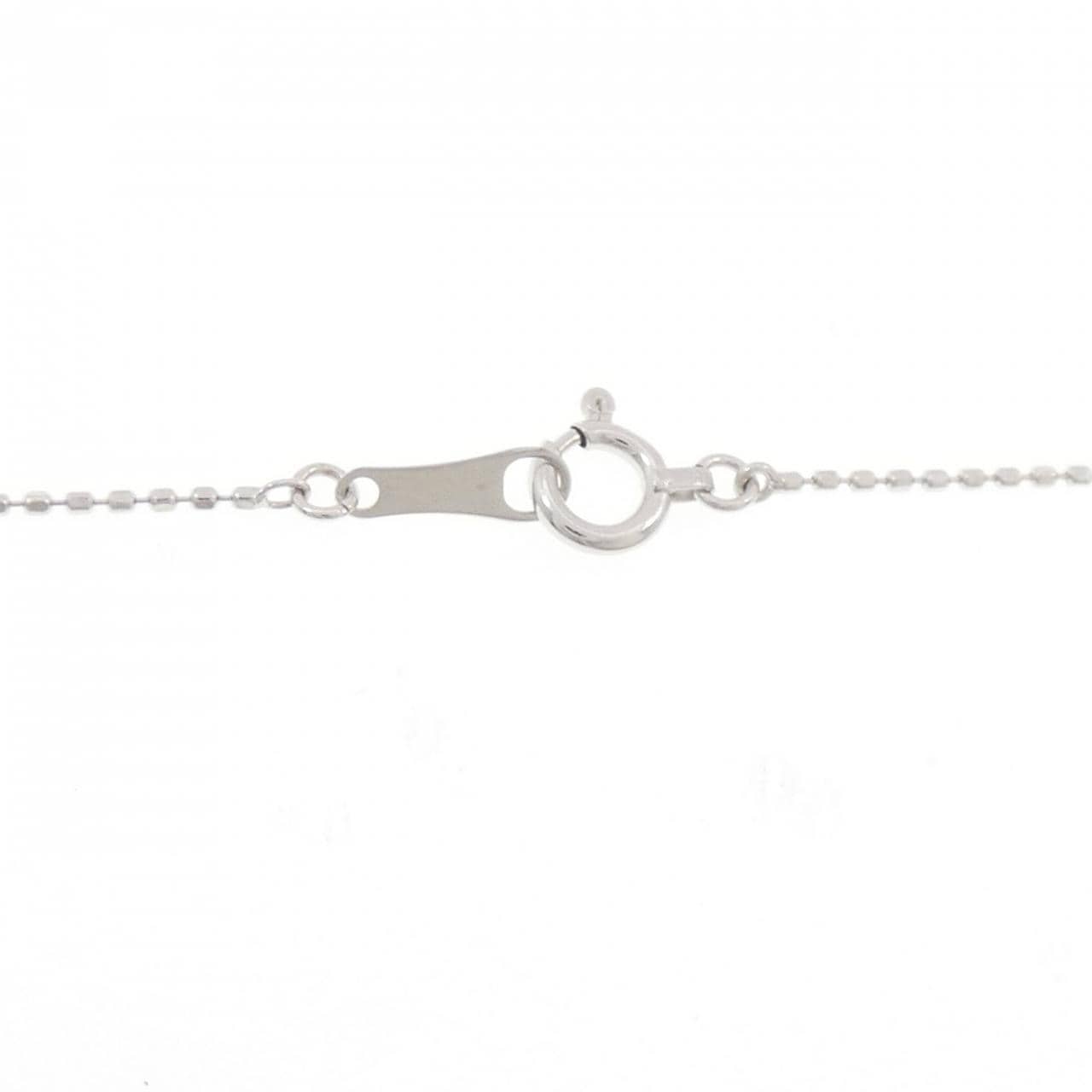 K18WG スリーストーン ダイヤモンド ネックレス 0.3CT