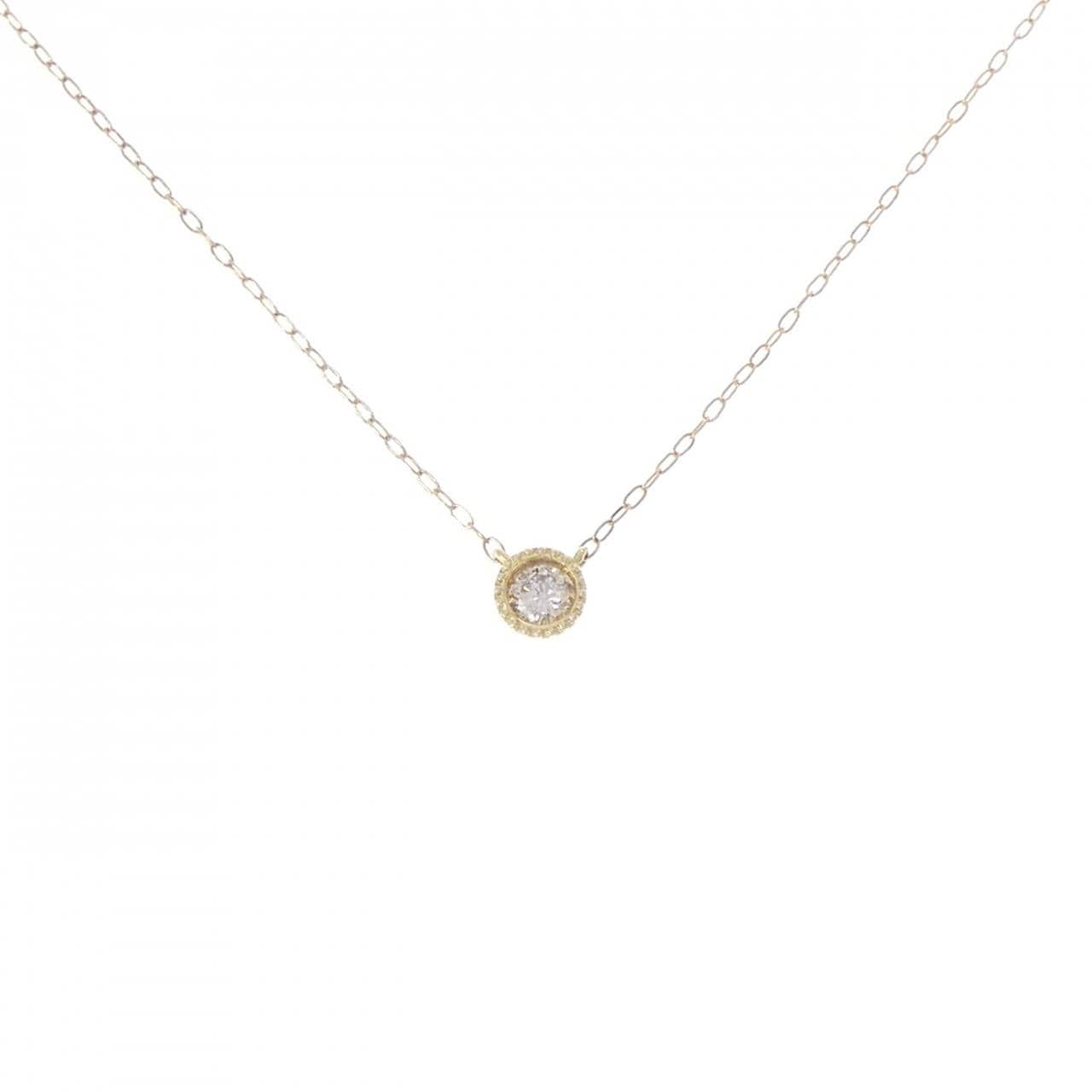 K18YG ダイヤモンド ネックレス 0.10CT