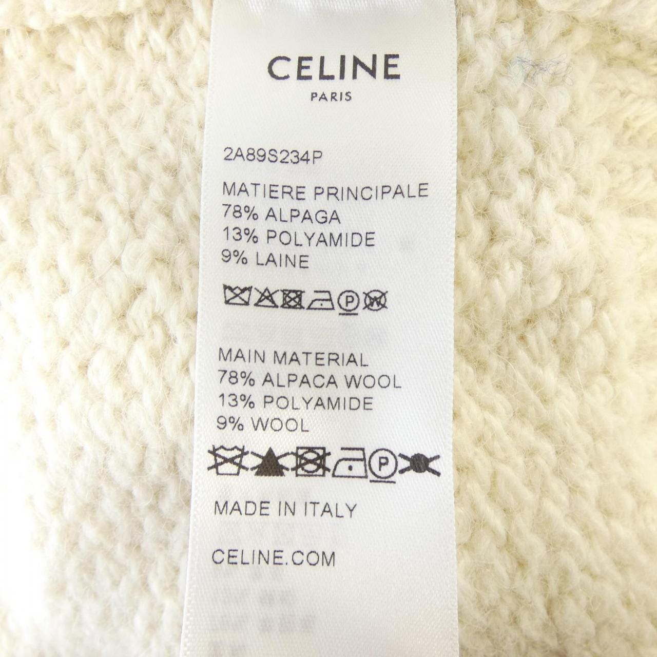 セリーヌ CELINE トリオンフ TRIOMPHE 2A89S234P ニット