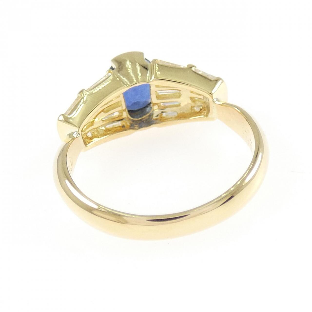 K18YG サファイヤ リング 1.00CT