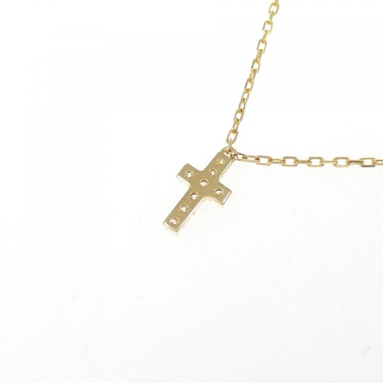 アーカー クロスパヴェ ネックレス 0.05CT