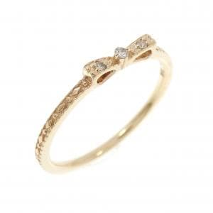ノジェス リボン ダイヤモンド リング 0.02CT
