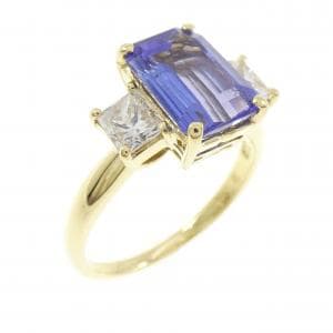 K18YG タンザナイト リング 2.74CT