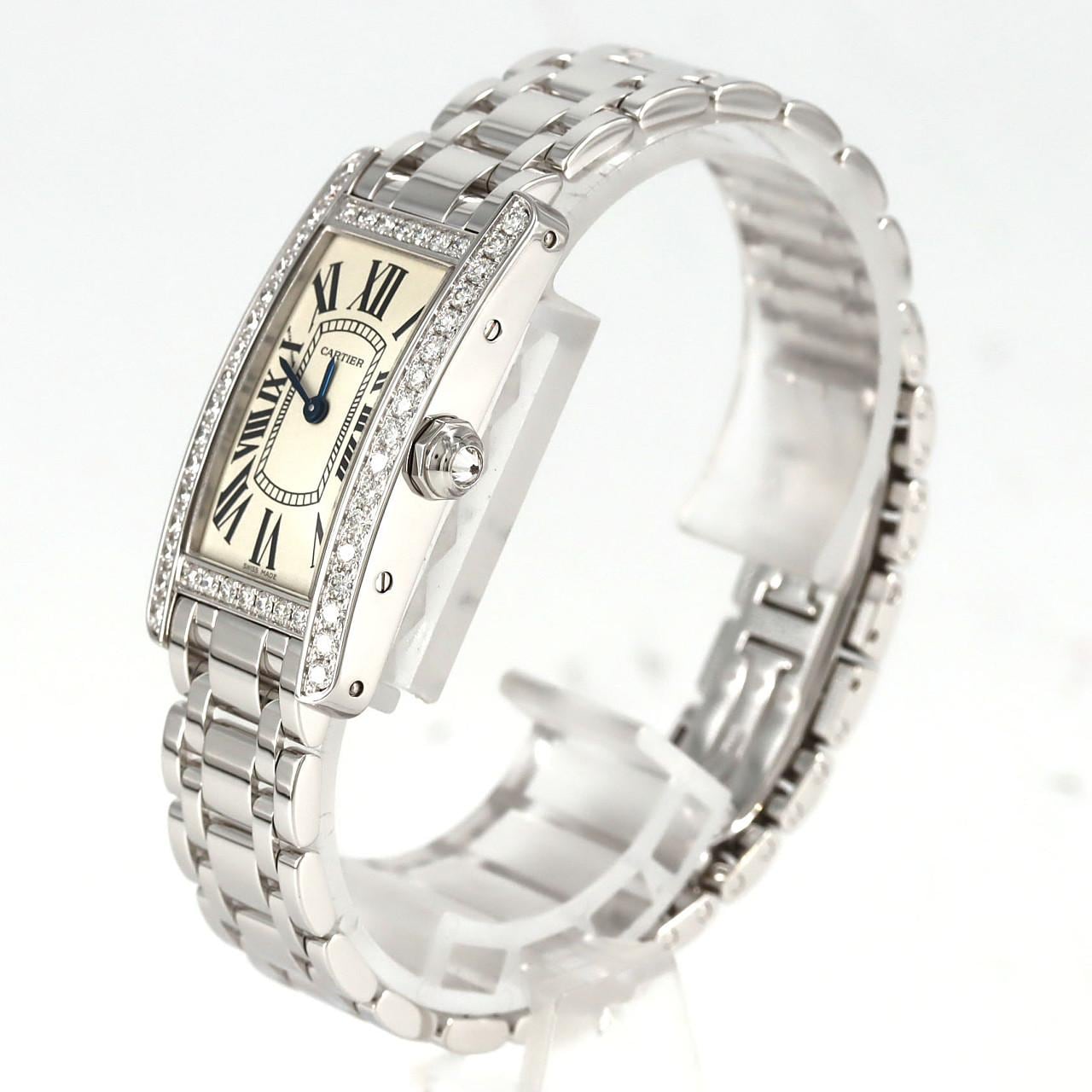 カルティエ タンクアメリカンSM WG/クロスD WB7073L1 WG クォーツ