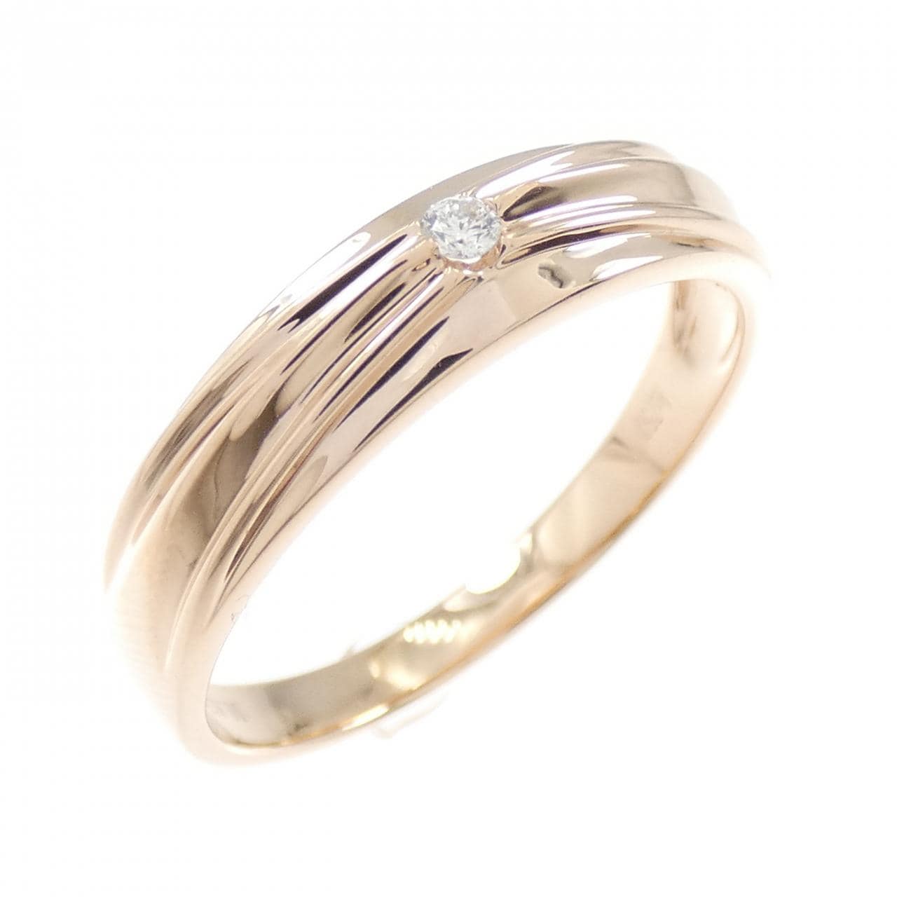 750PG Diamond Ring 0.028CT