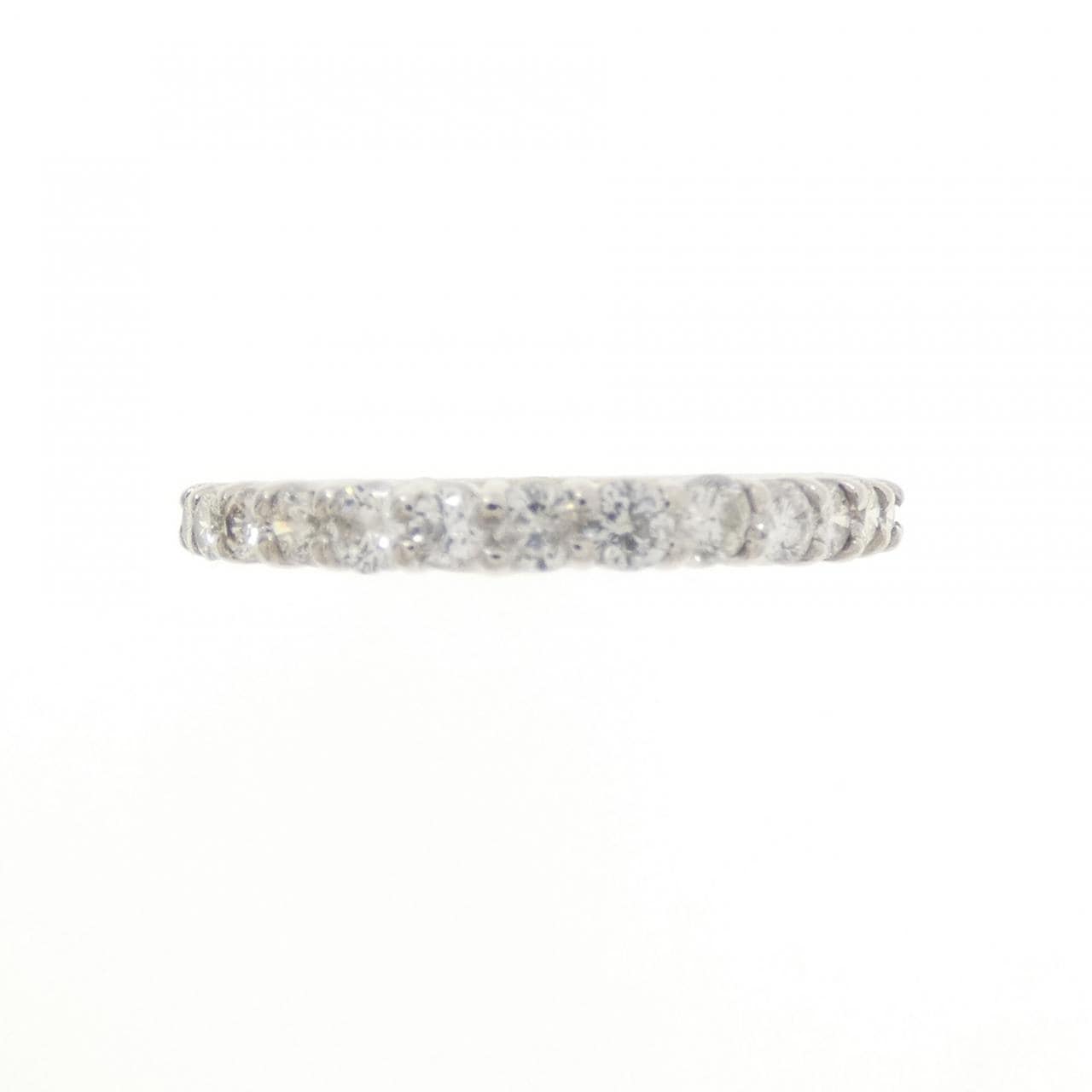 K18WG ハーフエタニティ ダイヤモンド リング 0.52CT