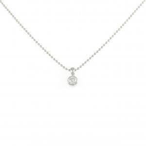 PT850 ソリティア ダイヤモンド ネックレス 0.107CT