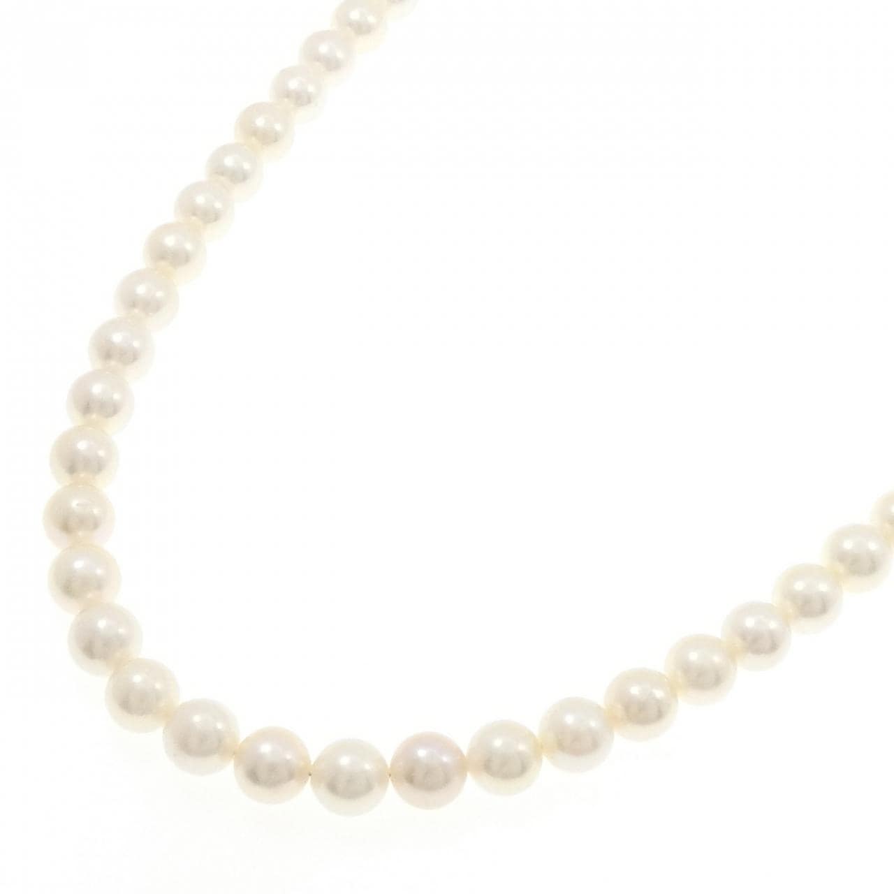 シルバークラスプ アコヤパール ネックレス 7.5-8mm