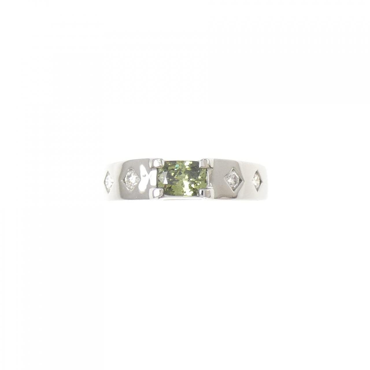 PT950 ガーネット リング 0.610CT