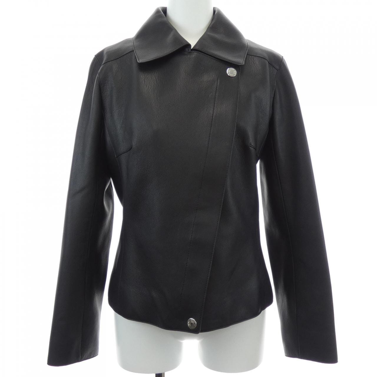 エルメス HERMES 乗馬ジャケット 4E1200D7 レザージャケット