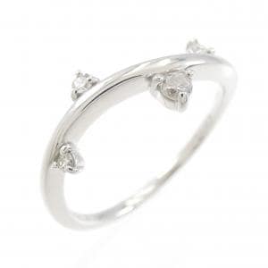 K18WG ダイヤモンド リング 0.09CT