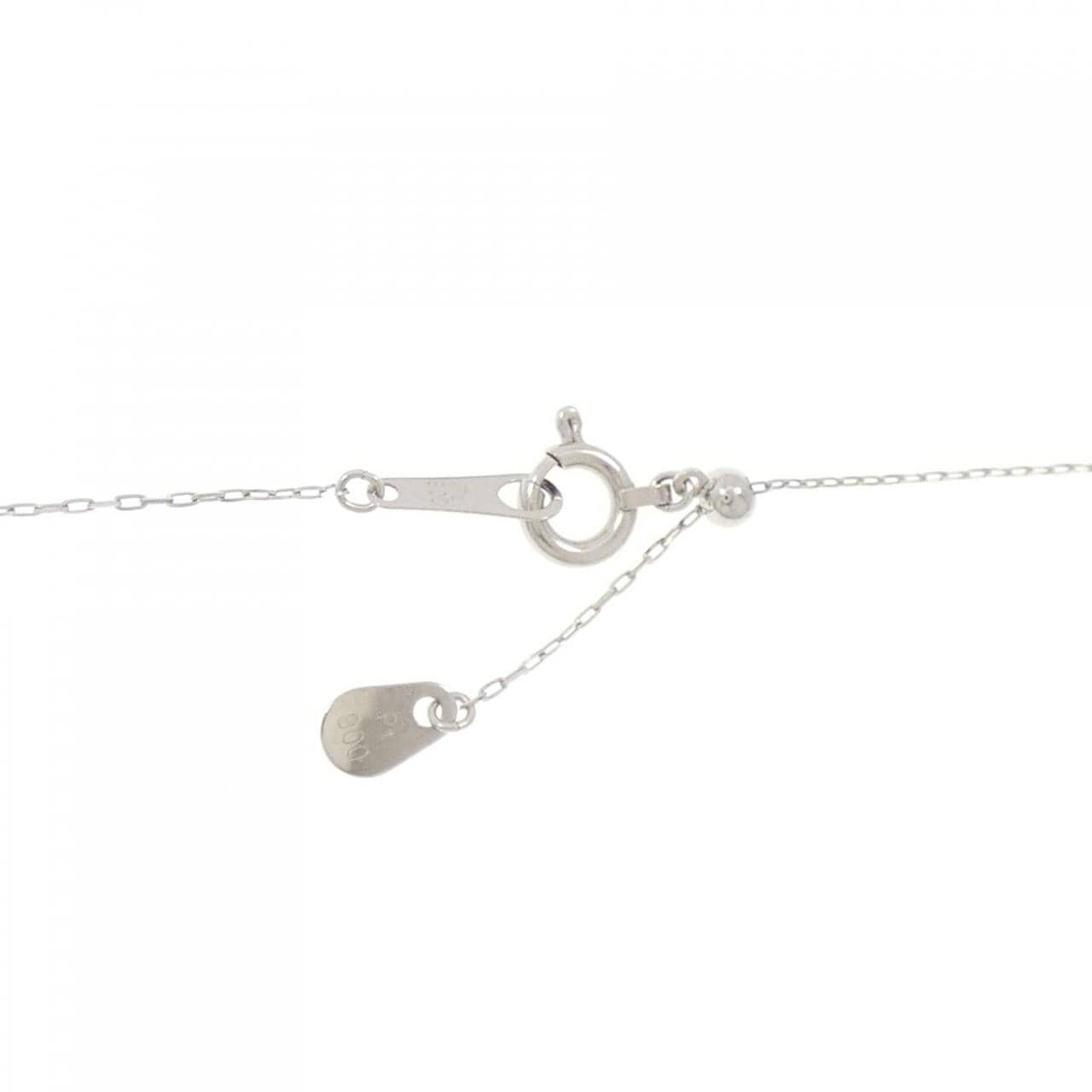 【新品】PT 2WAY フラワー ダイヤモンド ネックレス 0.50CT