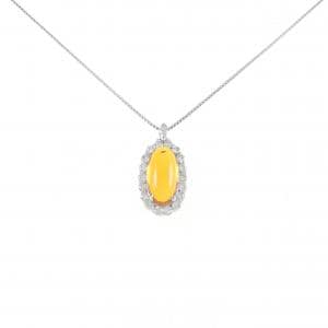 PT900/PT850 オパール ネックレス 2.75CT