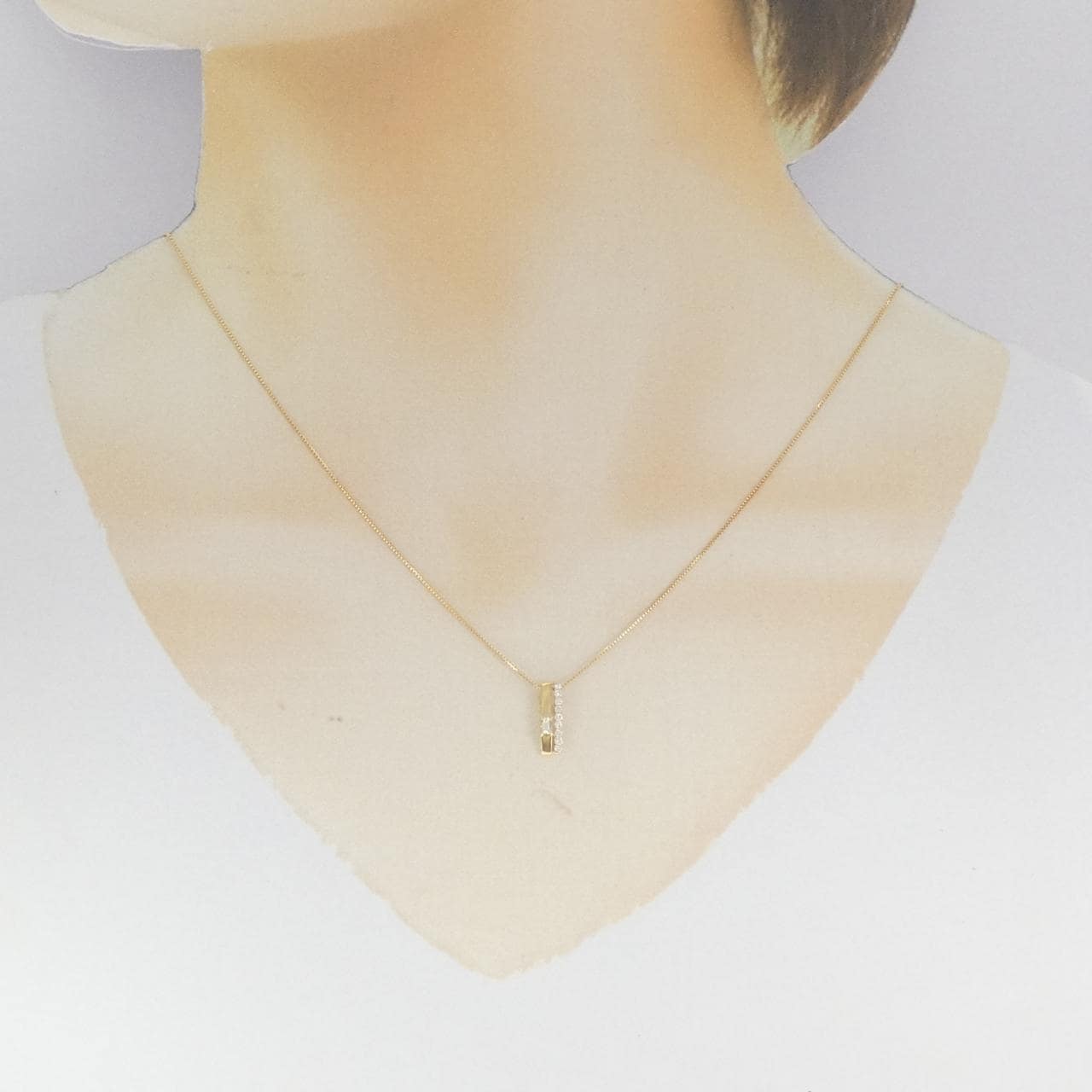 【新品】K18YG ダイヤモンド ネックレス 0.12CT