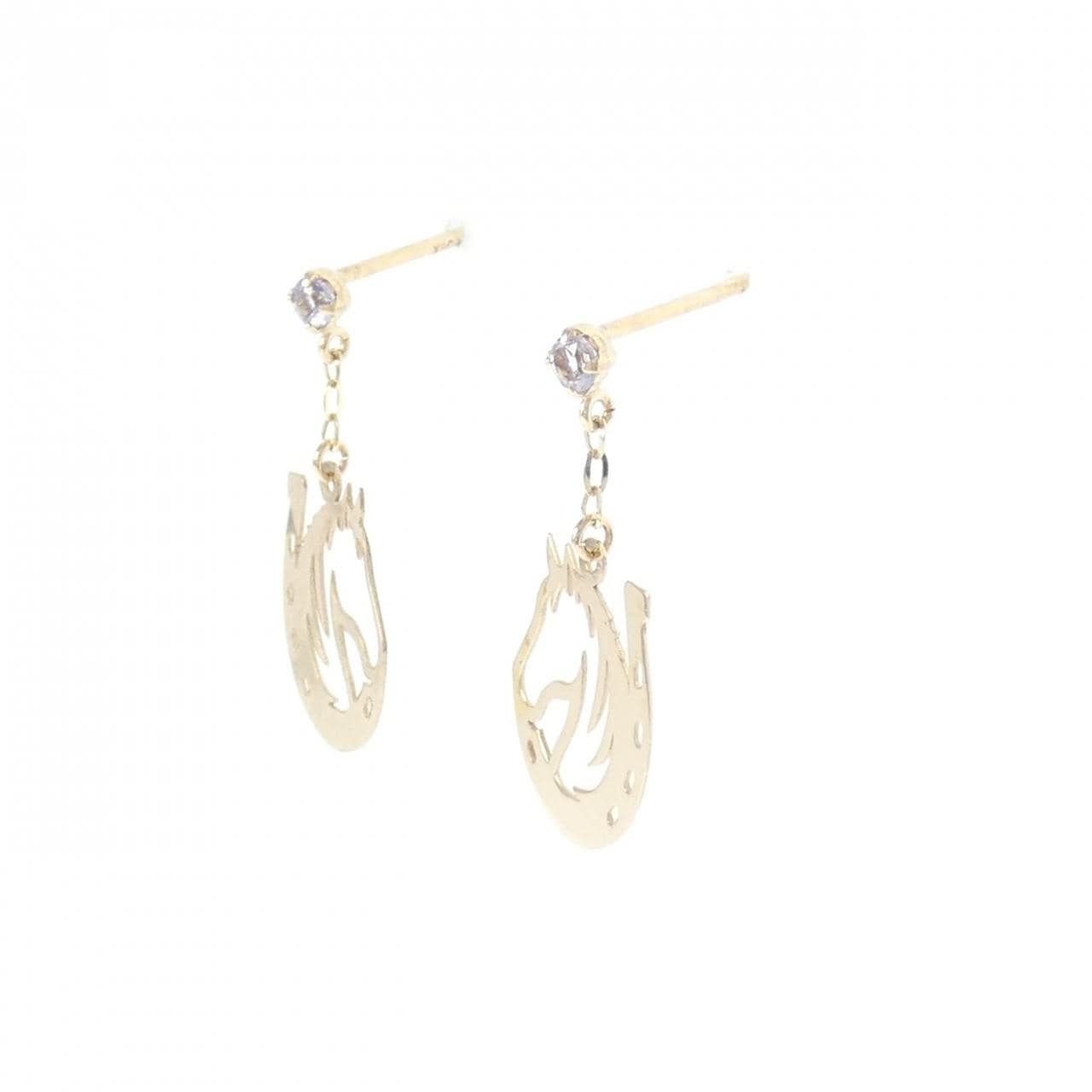 【新品】K10YG タンザナイト ピアス