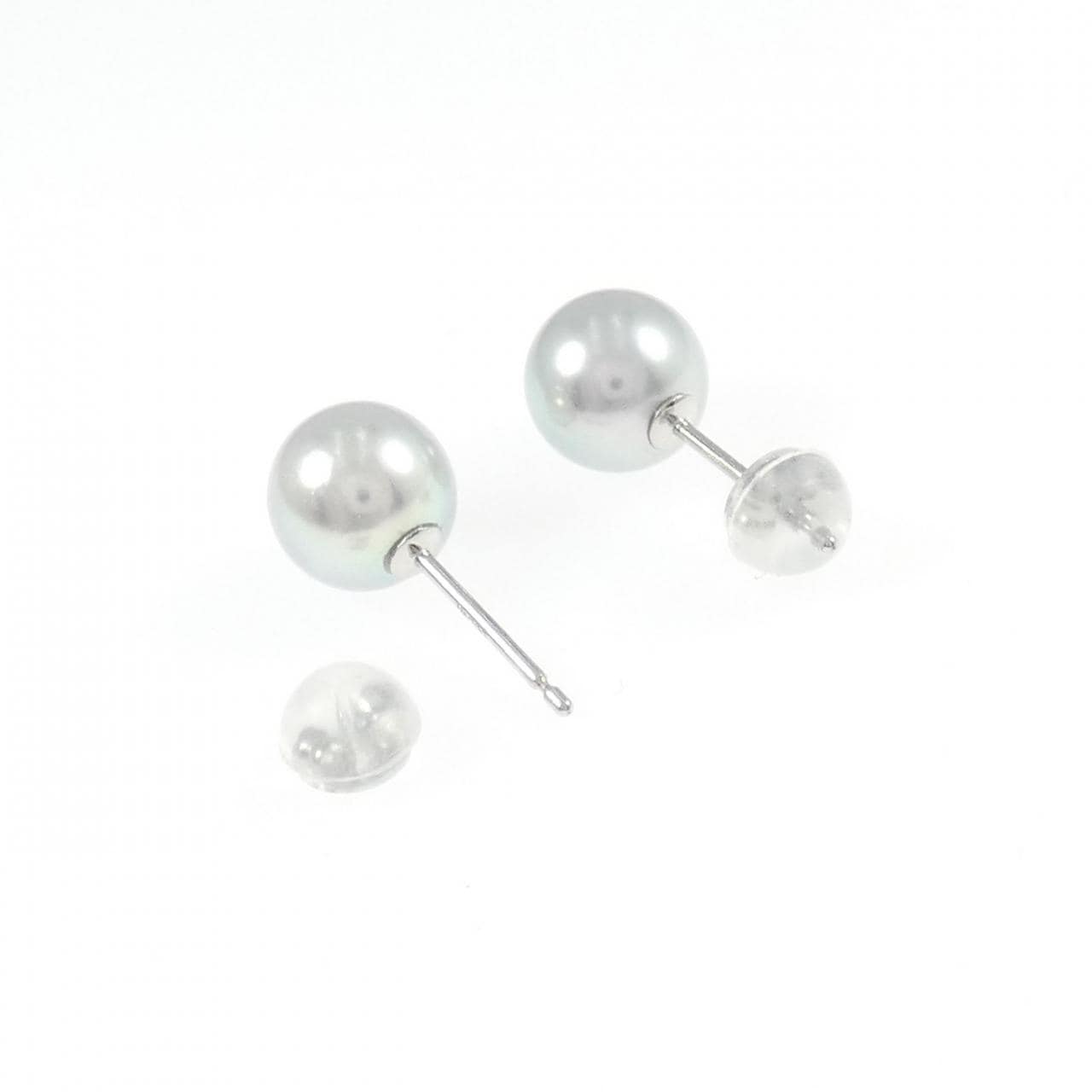 PT900 アコヤパール ピアス 7.6mm