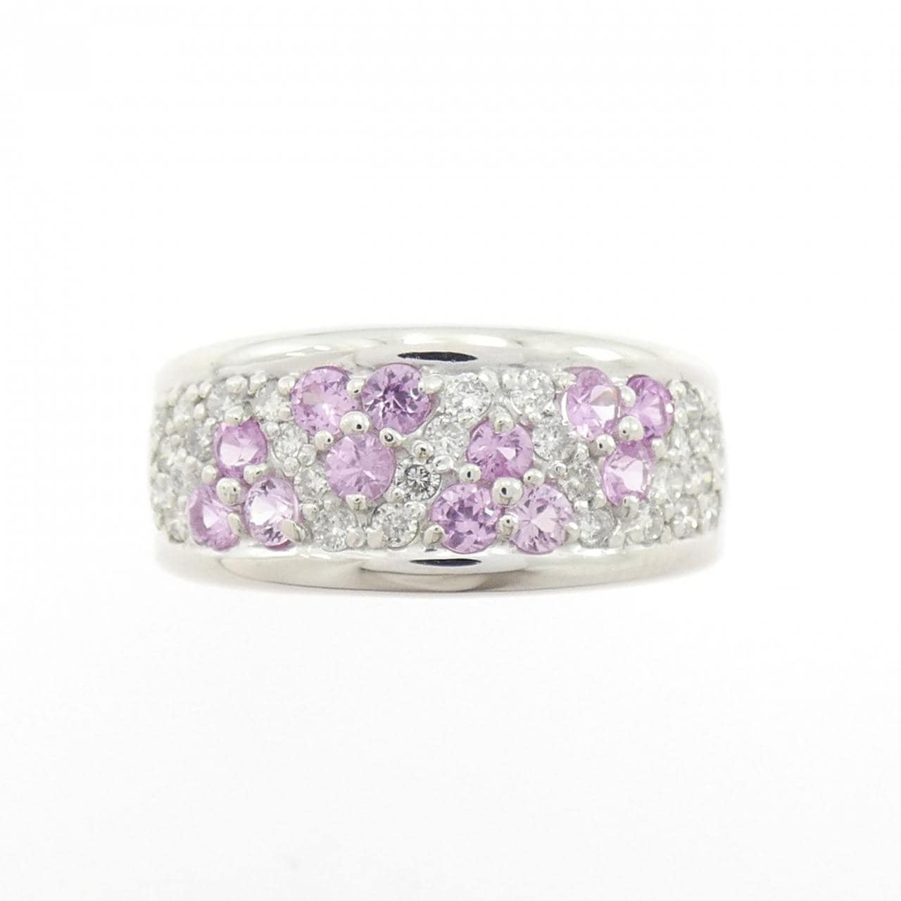 K18WG サファイヤ リング 0.50CT