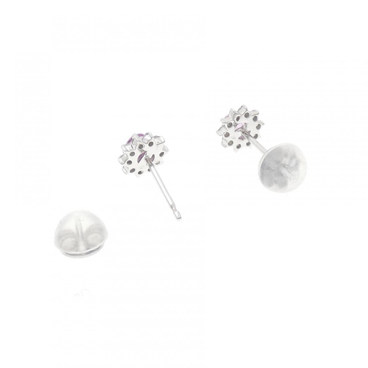 K18WG サファイヤ ピアス