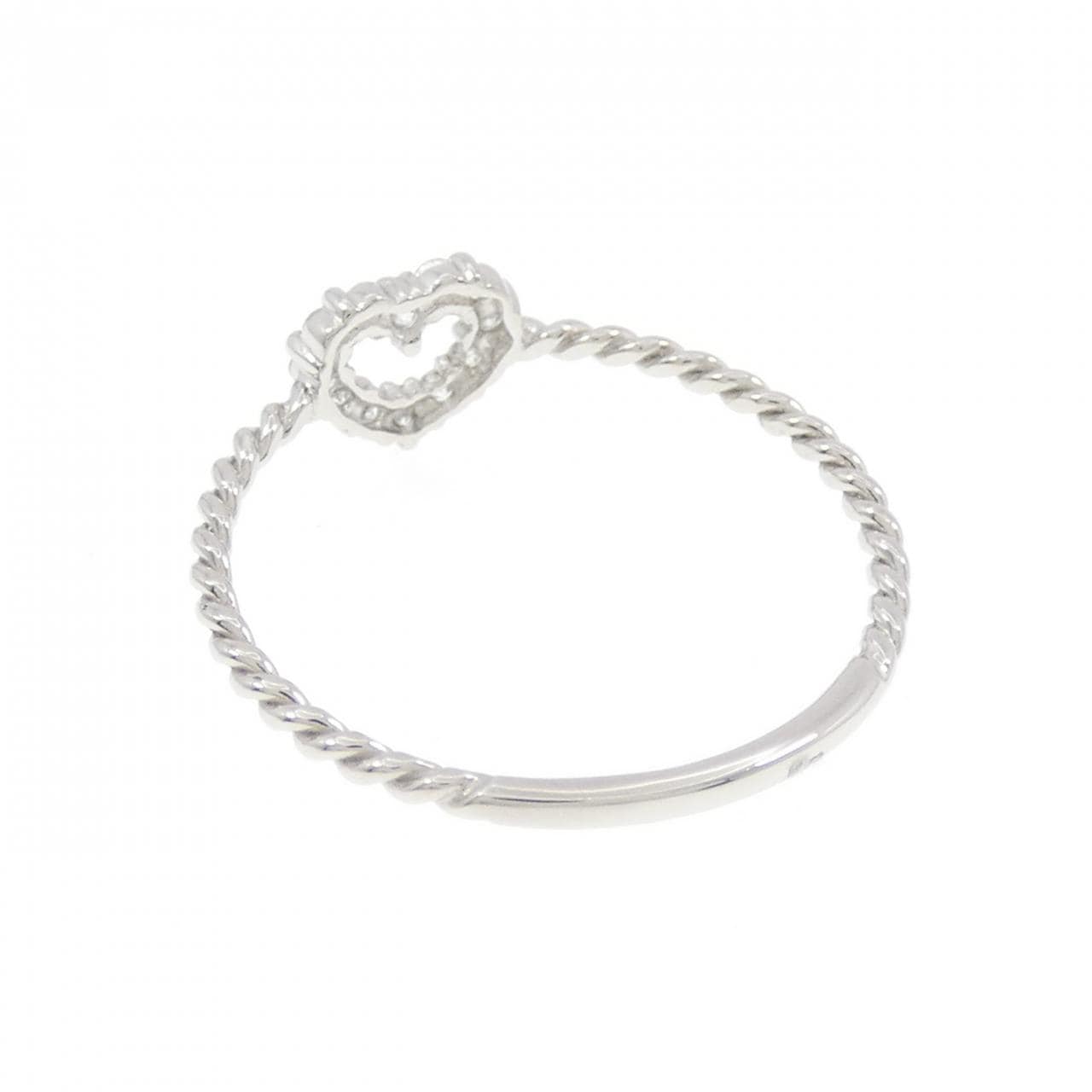 PT900 ハート ダイヤモンド リング 0.10CT