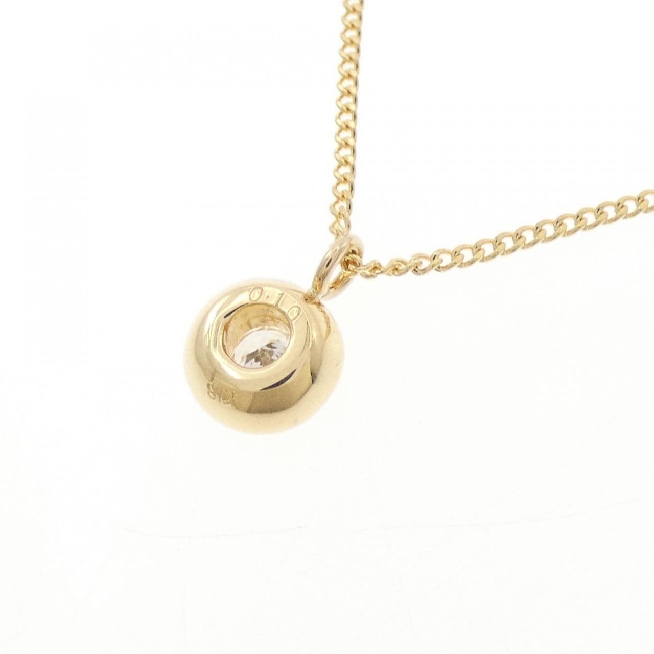 K18YG ダイヤモンド ネックレス 0.10CT