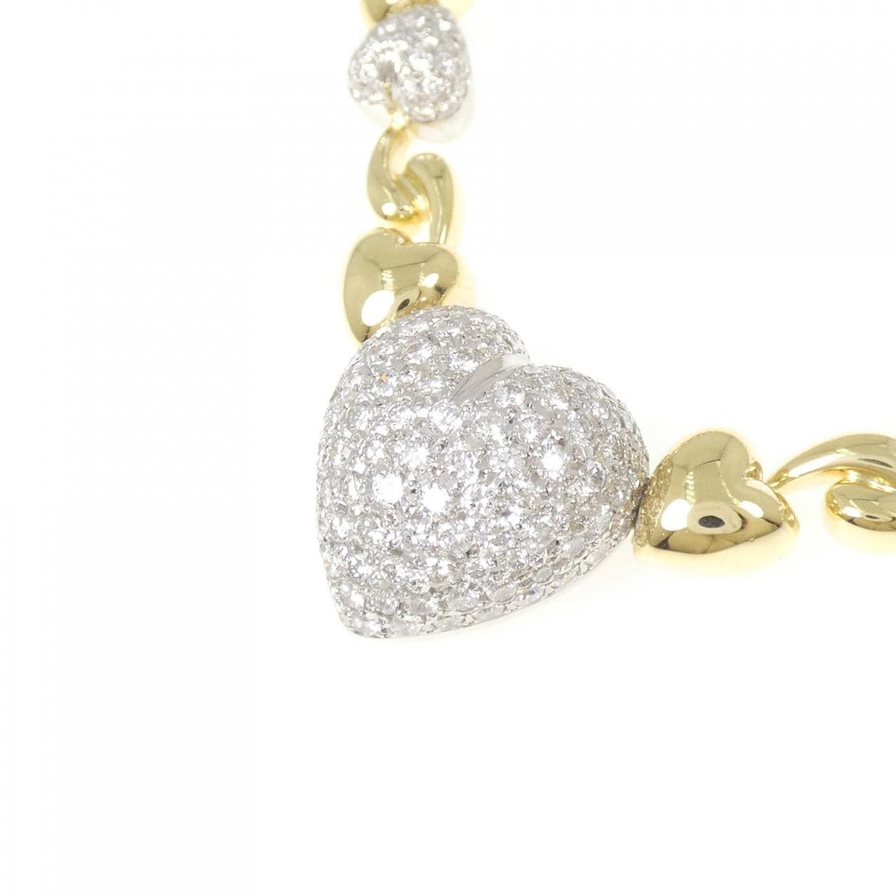 750YG/750WG ダイヤモンド ネックレス 7.07CT