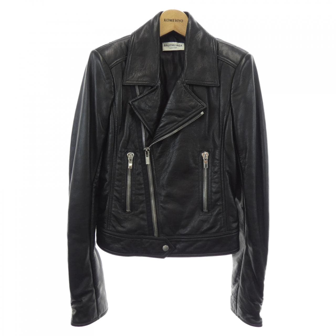 バレンシアガ BALENCIAGA 342688 TCH99 レザーライダースジャケット