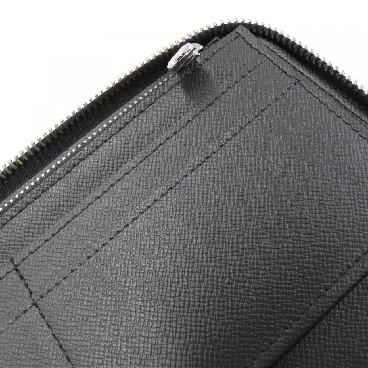 LOUIS VUITTON purse M30503 Zippy Wallet Vertical Taiga Black mens