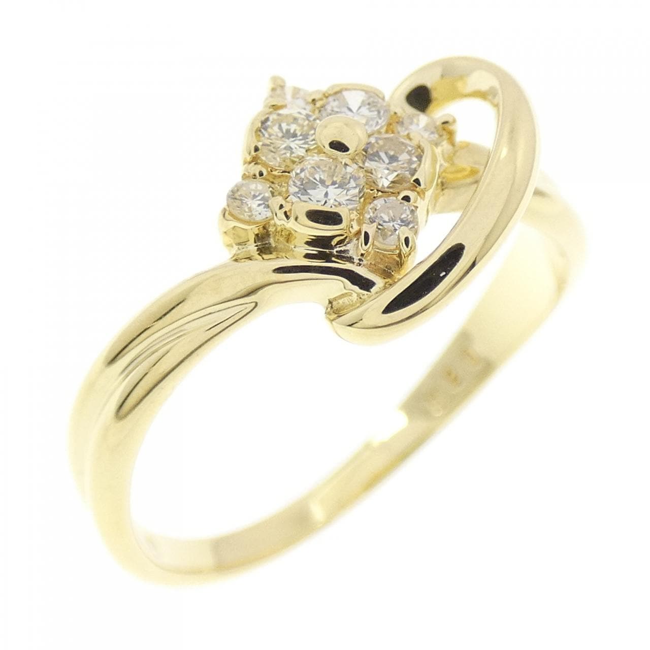 K18YG ダイヤモンド リング 0.20CT