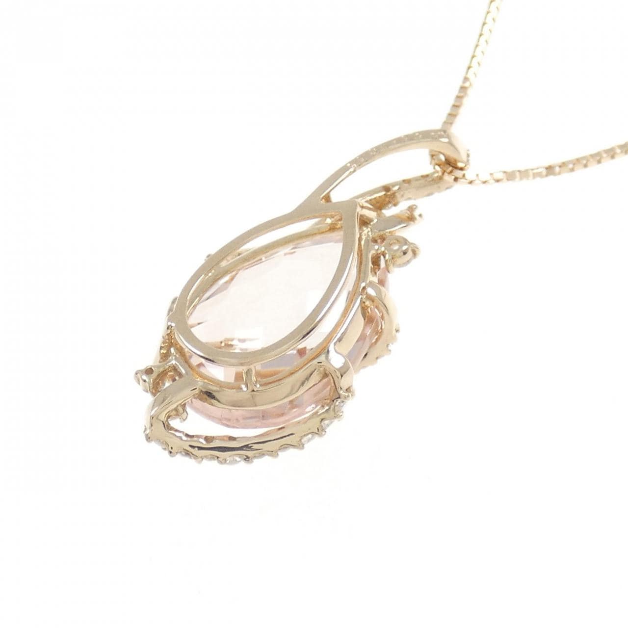 K18PG モルガナイト ネックレス 5.55CT