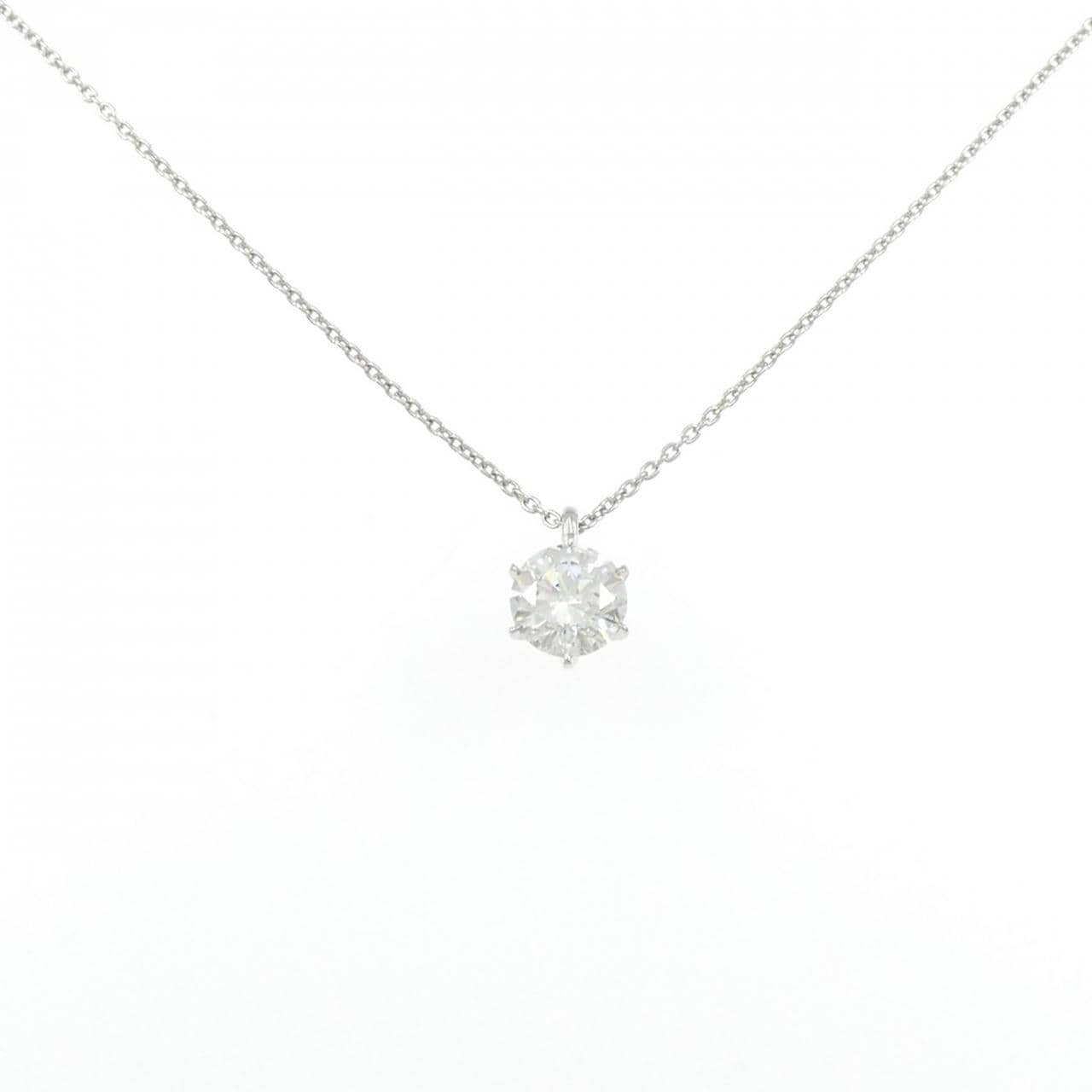 【リメイク】PT900/PT850 ダイヤモンド ネックレス 1.029CT E SI2 EXT