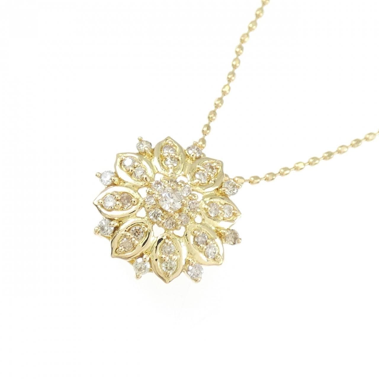 K18YG ダイヤモンド ネックレス 0.20CT