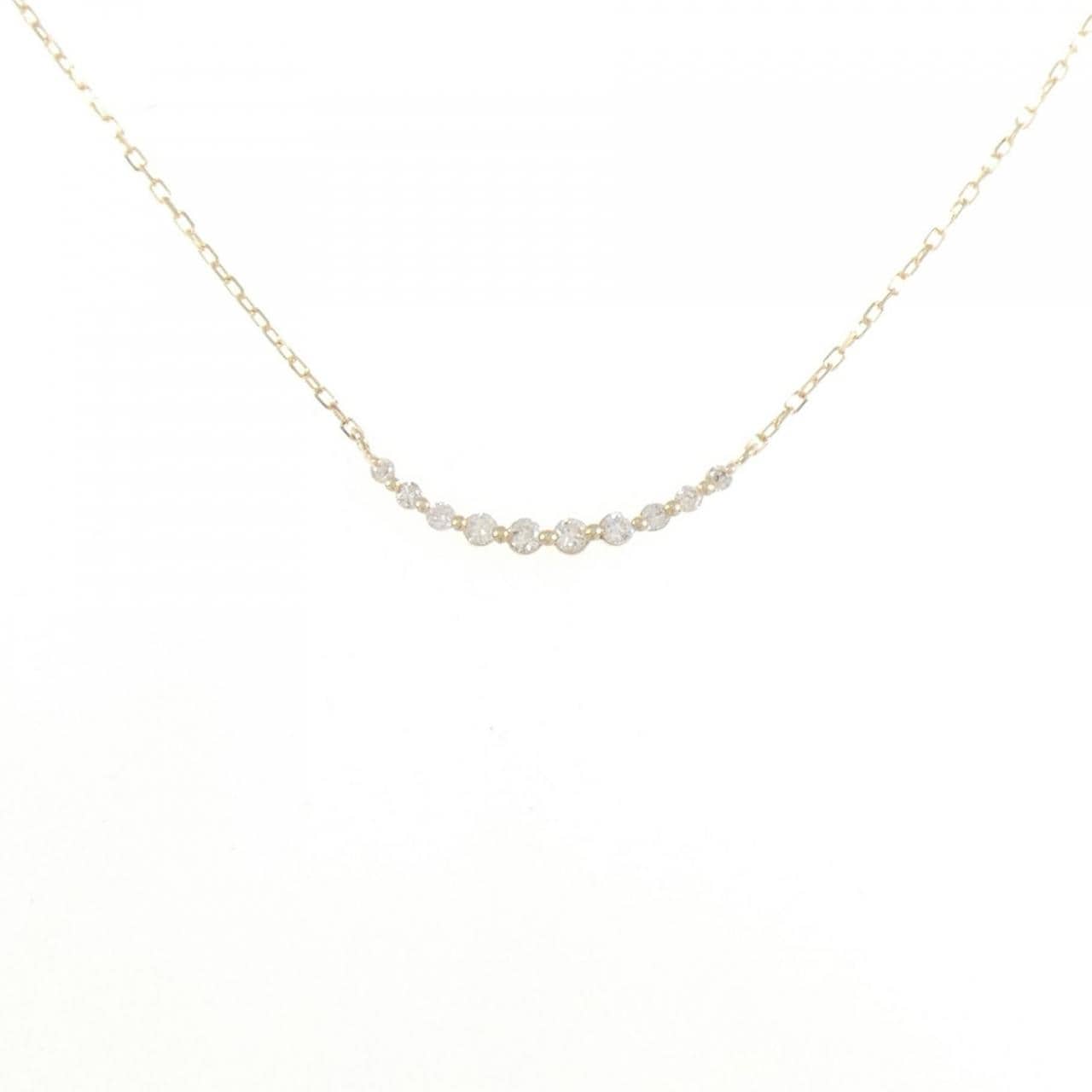 K10YG ダイヤモンド ネックレス 0.08CT