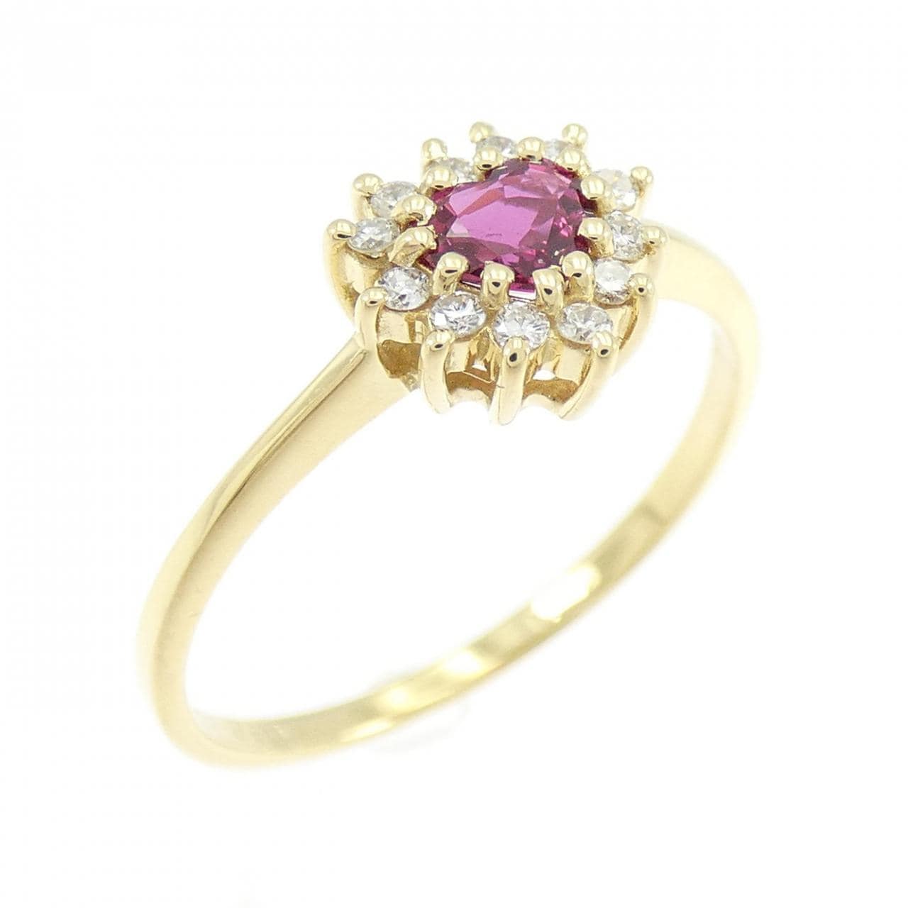 K18YG红宝石戒指0.22CT